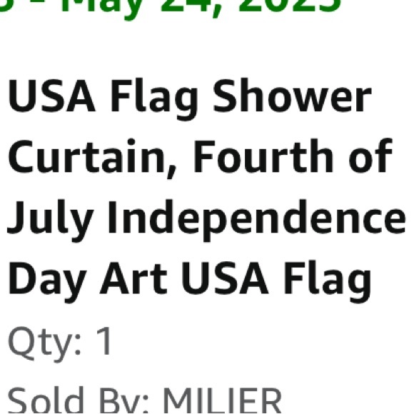 USA PLEDGE ALLEGIANCE SHOWER CURTAIN 46”x70” with rings - Picture 2 of 2